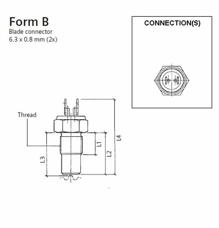 VDO Inductive tacho speed sender M18